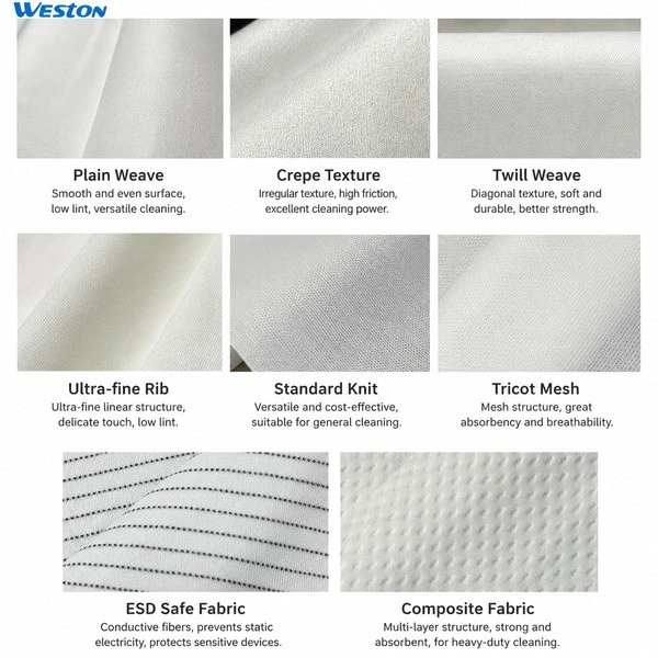 Cleanroom Wipes‘ Different patterns