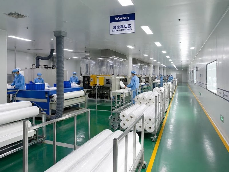 Weston's Microfiber Cleanroom Wipes' laser cutting area(001)
