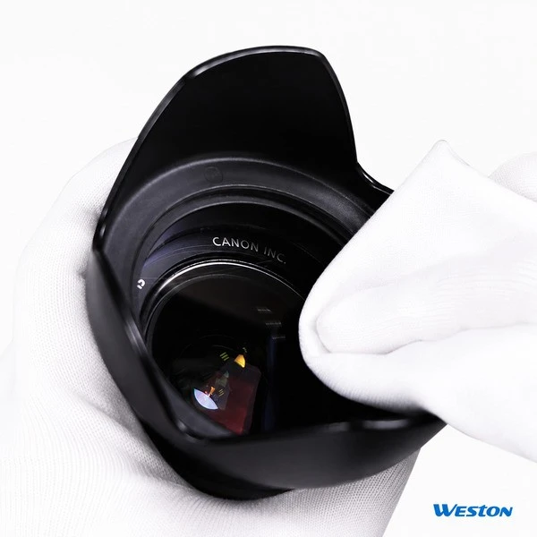 Polyester Cleanroom Wiper cleaning camera